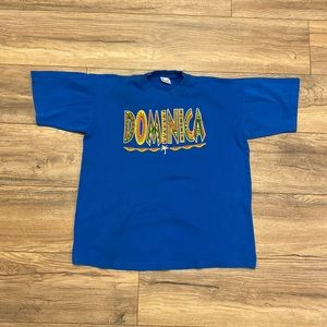 Vintage Dominica Tourism Destination T Shirt Size Large
